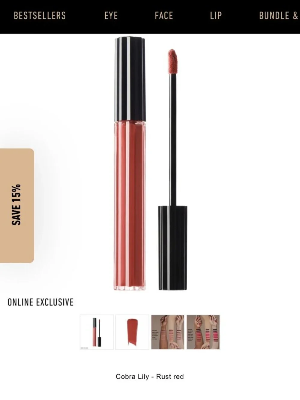 Kat Von D Everlasting Hyperlight Liquid Lipstick - Cobra Lily (80), 0.23 fl oz - Picture 3 of 3